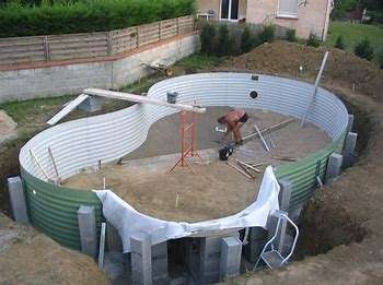 甲板泳池工程-钢结构游泳池-支架钢板泳池