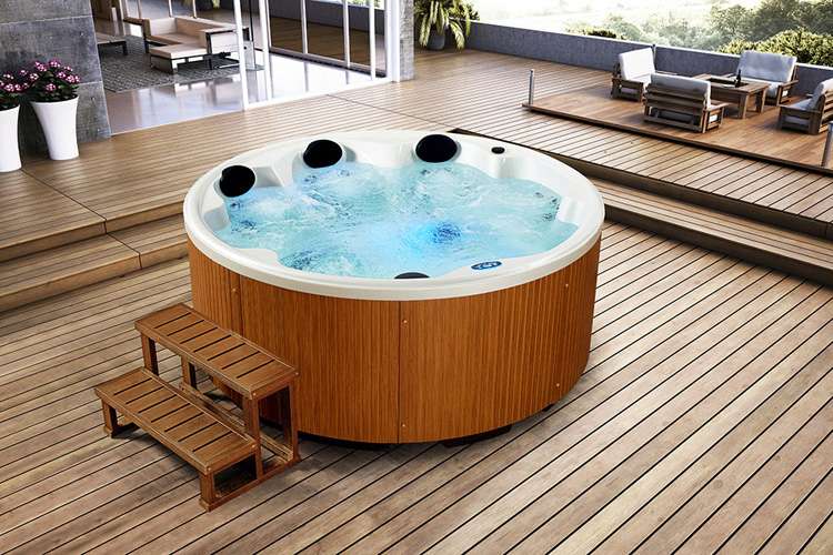 按摩浴缸WS-097F-浴缸销售厂家-冲浪浴缸恒温器-圆形浴缸